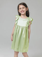 22 Momme Girls Nice Silk Nightgown With Ruffles - DIANASILK